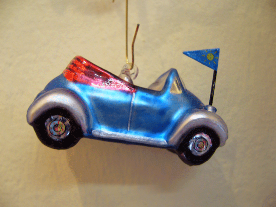 Auto "Käfer" Cabriolet blau 20009L
