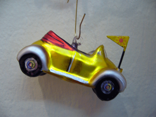 Auto "Käfer" Cabriolet gelb 20011L