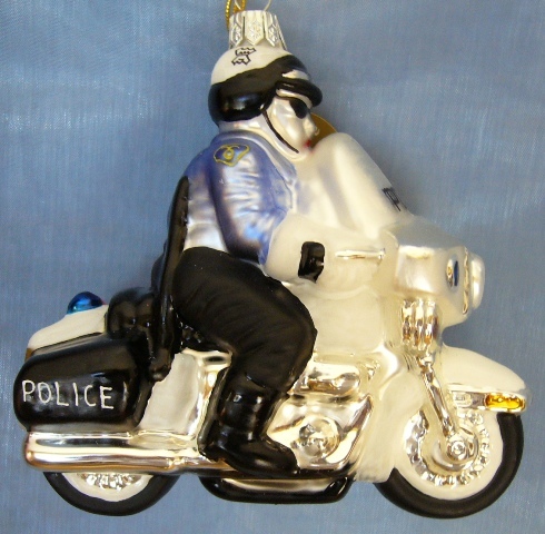 Polizist auf Motorrad 37084OB